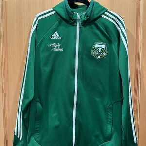 Vintage Adidas Portland Timbers Green Full Zip Hoodie